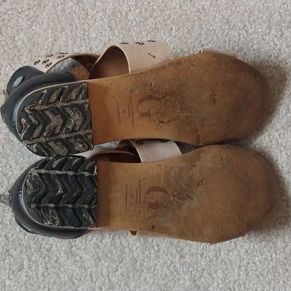 Cute Flat Italian Leather Sandals Zip in back - Picture 6 of 6